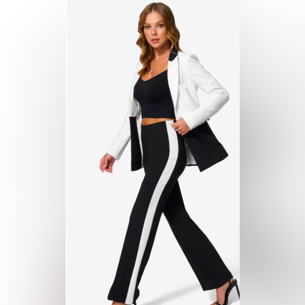 Milly side strip pants